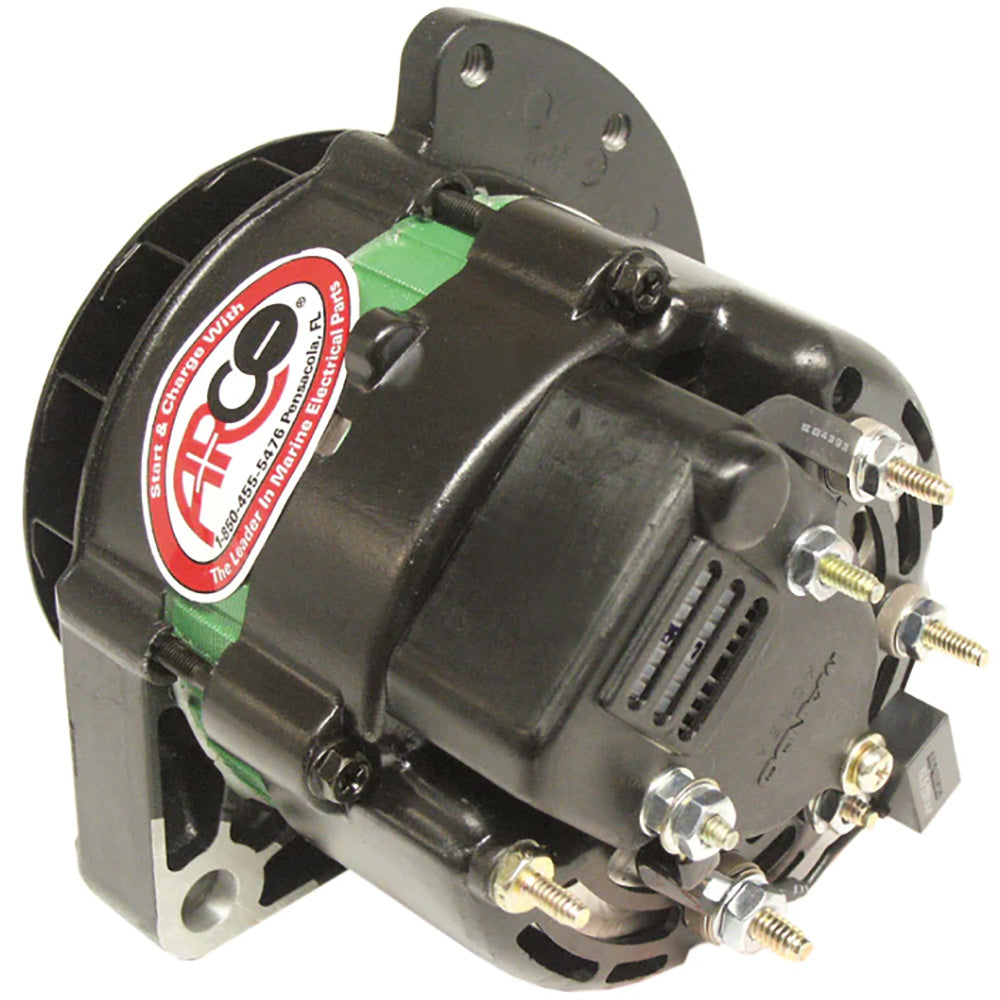 ARCO Marine Premium Replacement Universal Alternator with Single Groove Pulley - 12V 55A