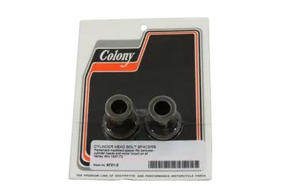 Colony Parkerized Top Motor Mount Headbolt Spacer for Harley Davidson WL Models by Colony