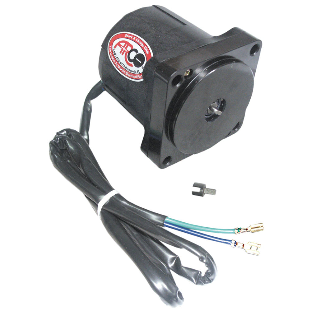 ARCO Marine Johnson/Evinrude Tilt Trim Motor Part 6241 - 2-Wire, 4-Bolt Mount, Flat Blade Shaft for Outboard Boats