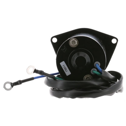 ARCO Marine Yamaha Replacement Outboard Tilt Trim Motor - 2-Wire, 3-Bolt Mount, Flat Blade Shaft
