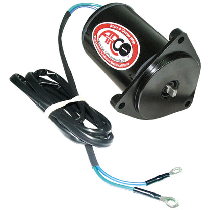 ARCO Marine Yamaha Replacement Outboard Tilt Trim Motor - 2-Wire, 3-Bolt Mount, Flat Blade Shaft