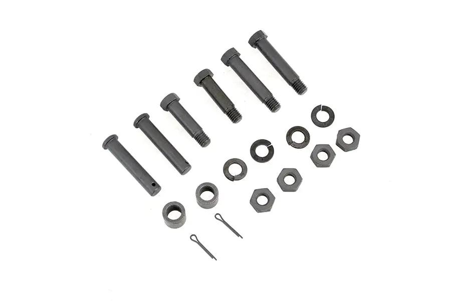Colony Parkerized Footboard Hinge Bolt Kit for Harley Davidson EL & FL Models by Colony
