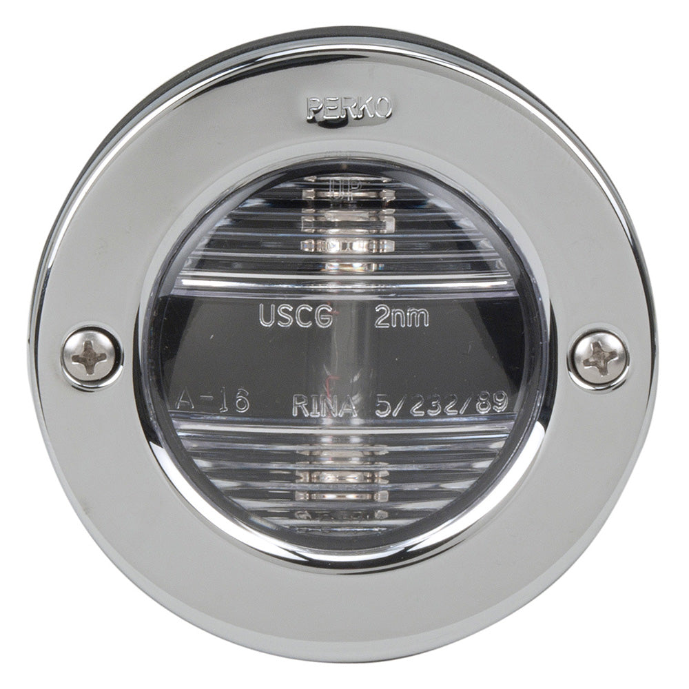 Perko Vertical Mount Stern Light 12VDC with STS Bezel for Smaller Vessels