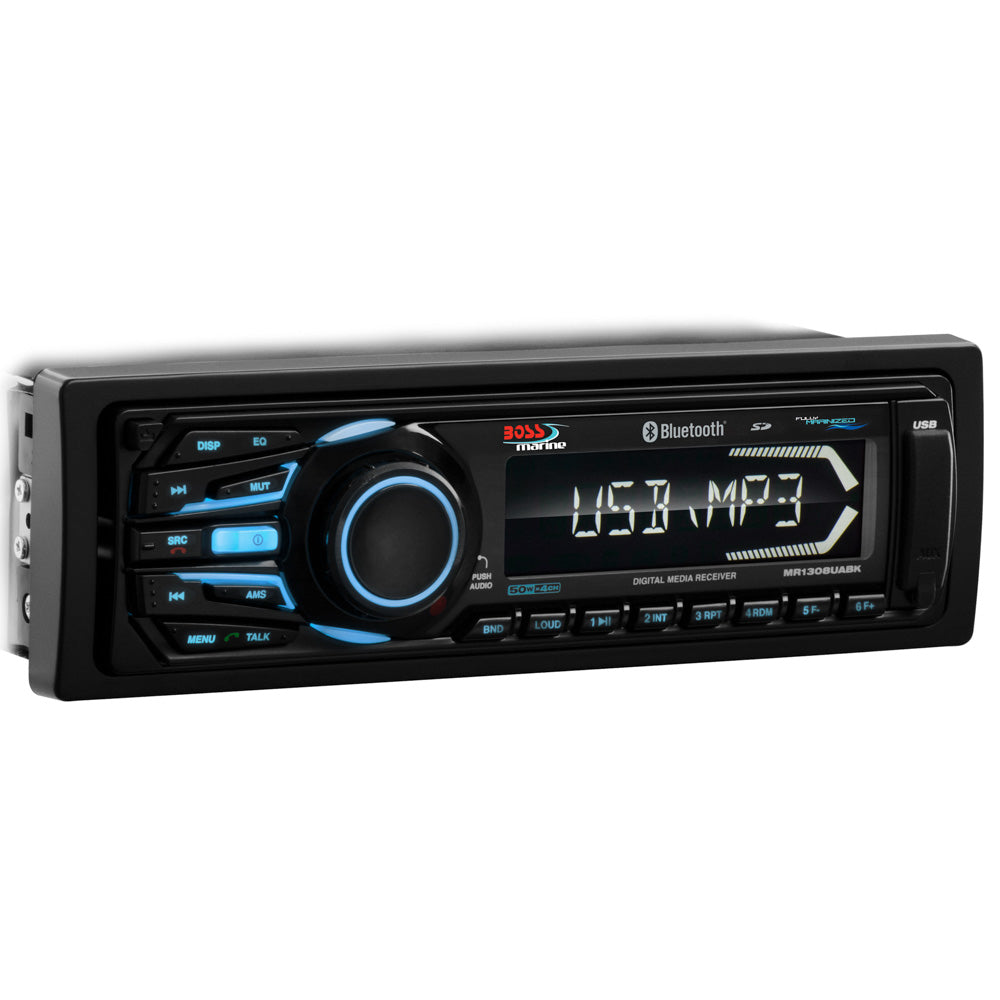 Boss Audio MR1308UABK Marine Bluetooth Digital Media Receiver with USB & SD Ports