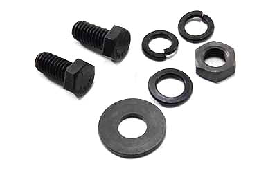 V-Twin Parkerized Foot Brake Lever and Bracket Mount Kit for Harley Davidson FL (1941-1950)