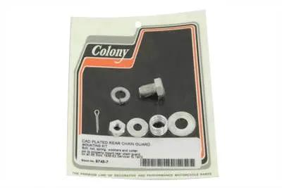 Colony Rear Chain Guard Mount Kit Cadmium for Harley Davidson WL Models by Colony