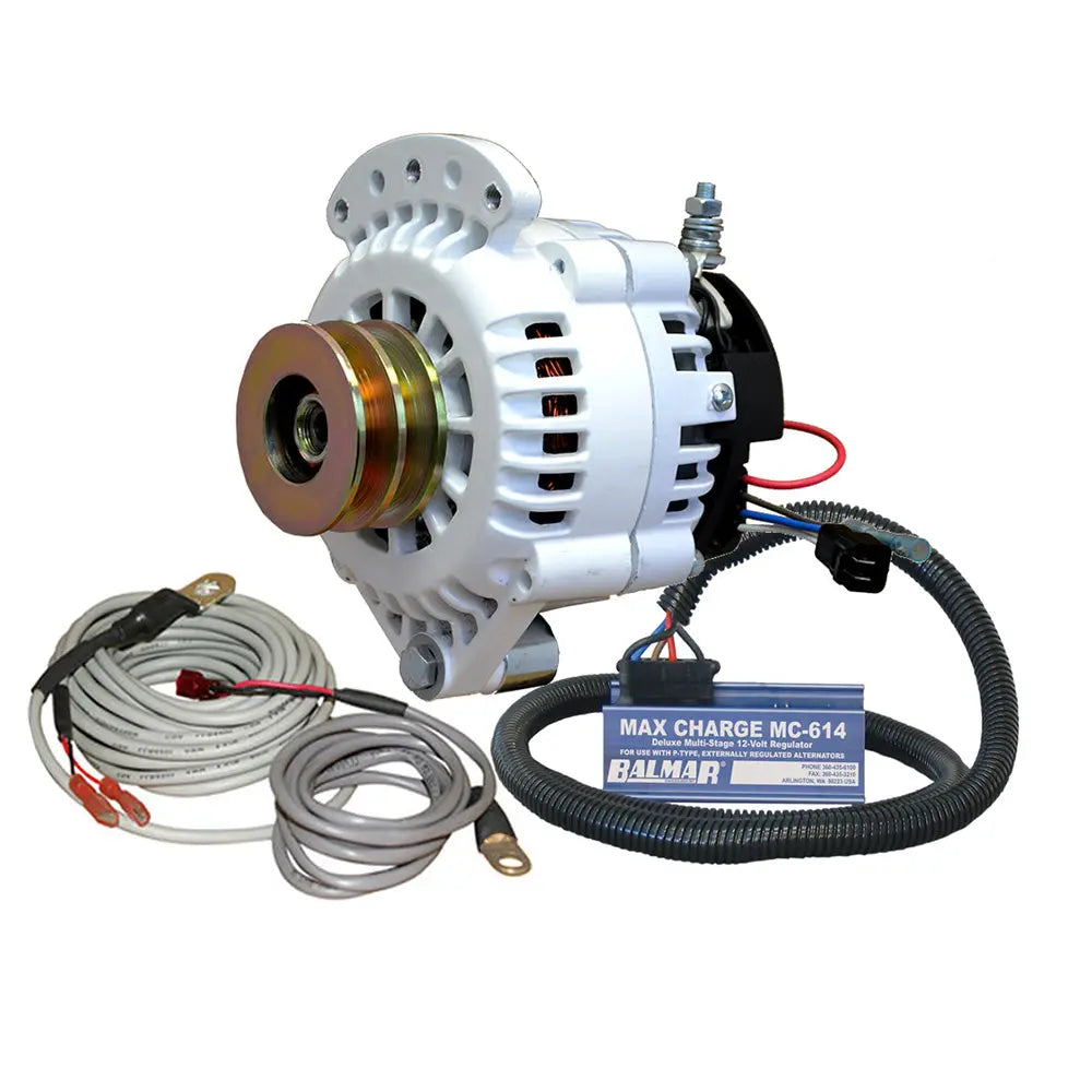 Balmar 621-VUP-MC-100-DV Alternator 100 Amp 12V Kit with Dual Vee Pulley and Temp Sensor