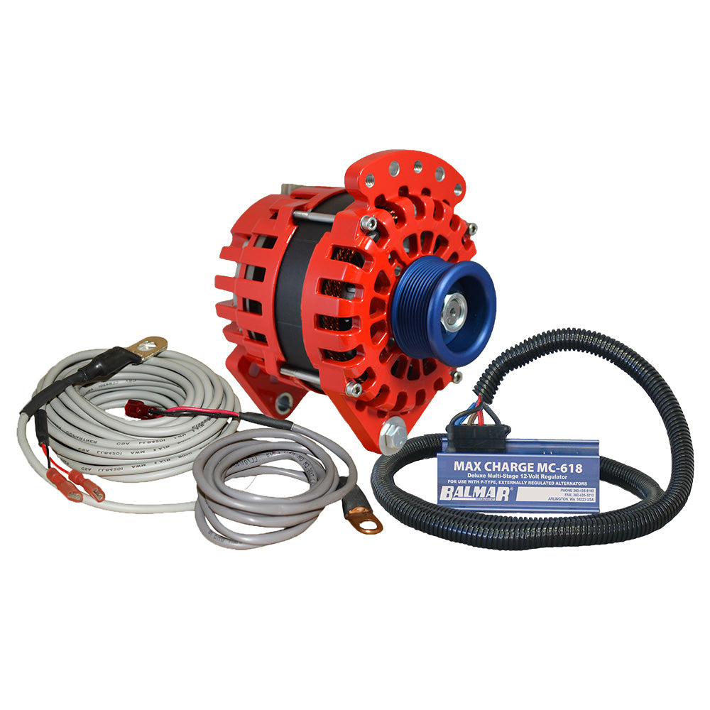 Balmar Alternator 170 AMP Kit for 12V Systems with J10 Pulley and Temperature Sensor