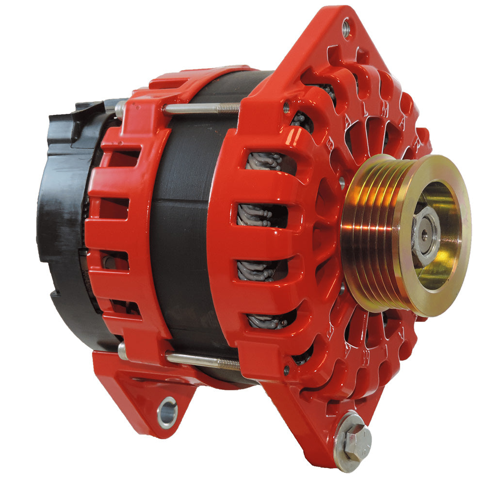 Balmar XT Series 250 Amp 12V Alternator with 3.15-Inch Dual Foot Saddle Mount and K6 Pulley