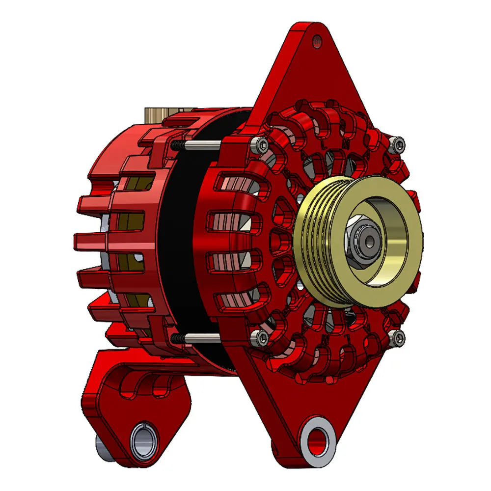 Balmar 170 AMP 12V Alternator with 4-Inch Dual Foot Saddle K6 Pulley (Part Number XT-DF4-170-K6)