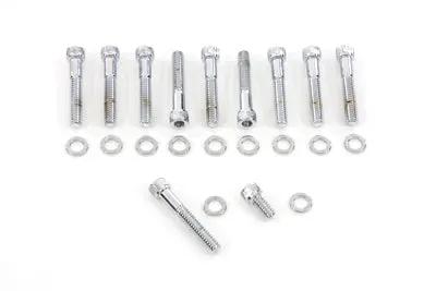 V-Twin Primary Cover Screw Kit Allen Type with Chrome Finish for Harley Davidson XL Models by V-Twin