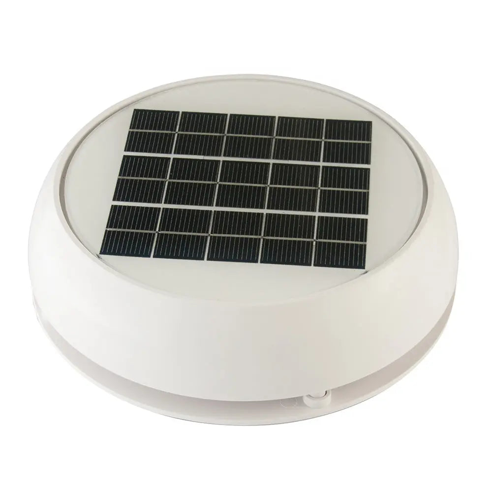Marinco Day/Night Solar Vent 4-Inch White for Boat Cabin Ventilation
