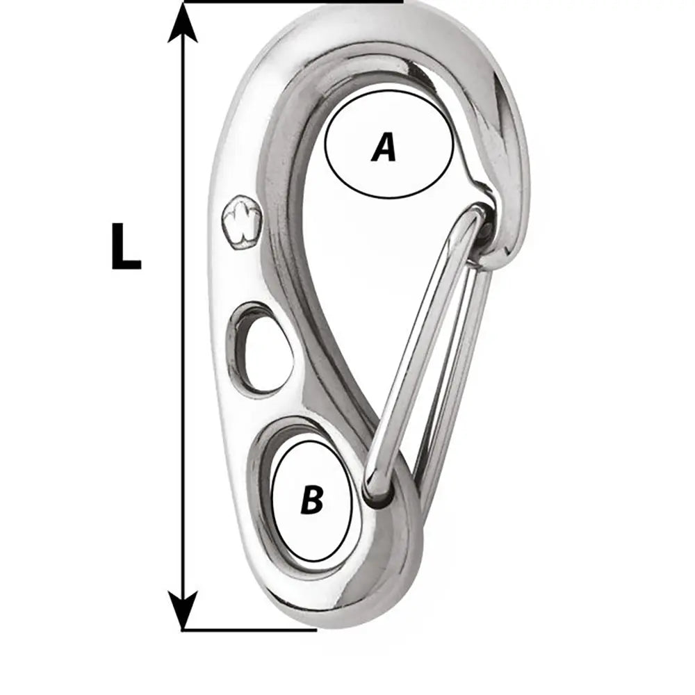 Wichard Marine HR Safety Snap Hook - 100mm (3-15/16") with Forged Stainless Steel Design