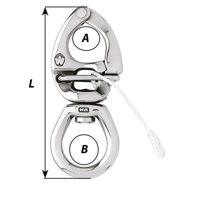 Wichard Marine HR Quick Release Snap Shackle with Large Bail - 80mm Length