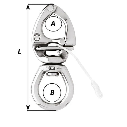 Wichard Marine HR Quick Release Snap Shackle with Large Bail - 160mm Length