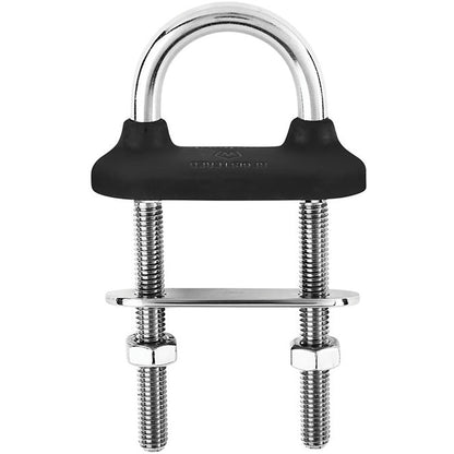 Wichard Marine Black Watertight U-Bolt 10mm Diameter, 4-21/64 Inches Length with Stainless Steel Construction