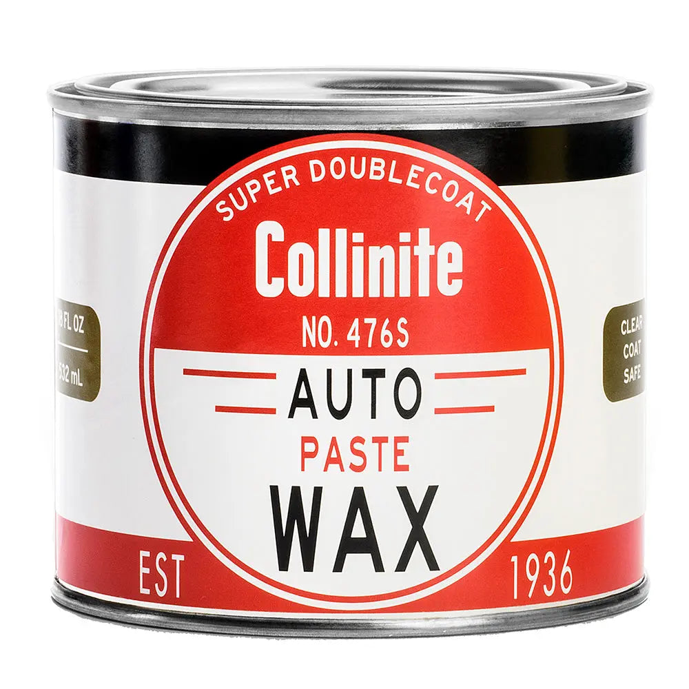 Collinite 476S Super DoubleCoat Auto Paste Wax - 18oz for Long-Lasting Car Protection and High Gloss Shine