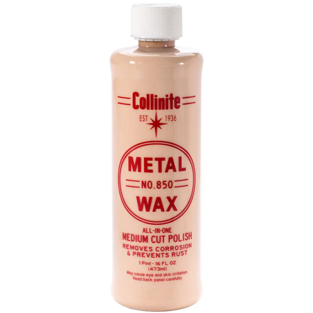 Collinite 850 Metal Wax Medium Cut Polish - 16oz for Restoring and Protecting Metal Surfaces