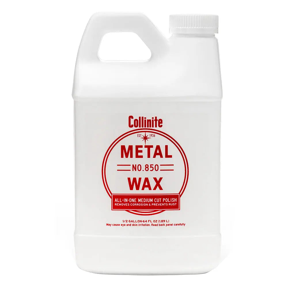 Collinite 850 Metal Wax - Medium Cut Polish - 64oz for Restoring and Protecting Metal Surfaces