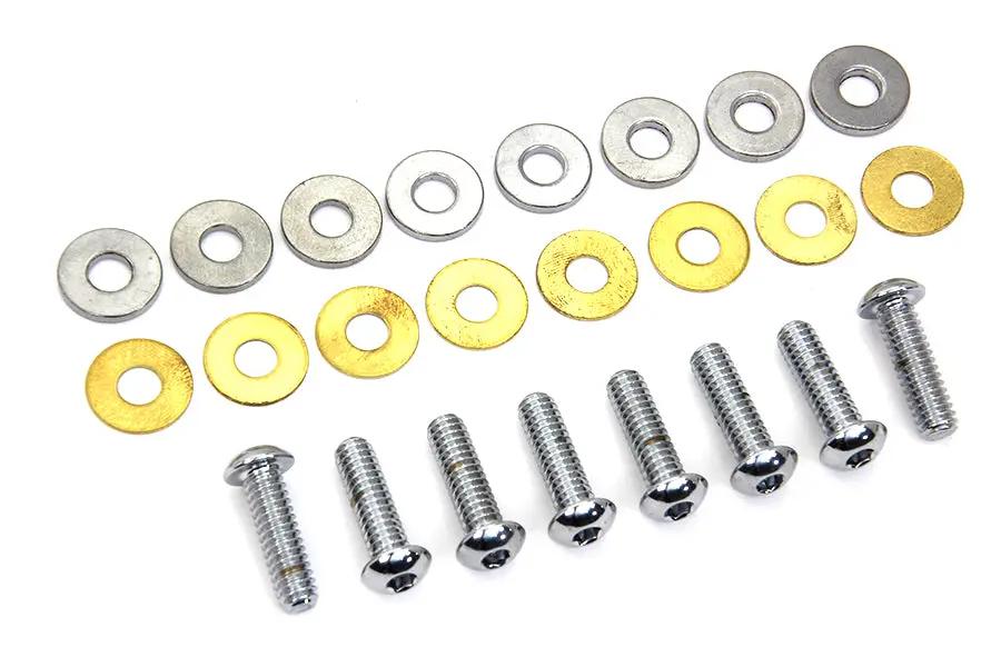 Colony M8 Titanium Rocker Box Cover Screw Kit for Harley Davidson FLST Models by Colony