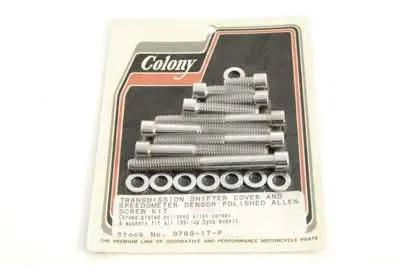Colony Transmission Shifter Cover Screw Kit Polished for Harley Davidson FXD (1991-2000) by Colony