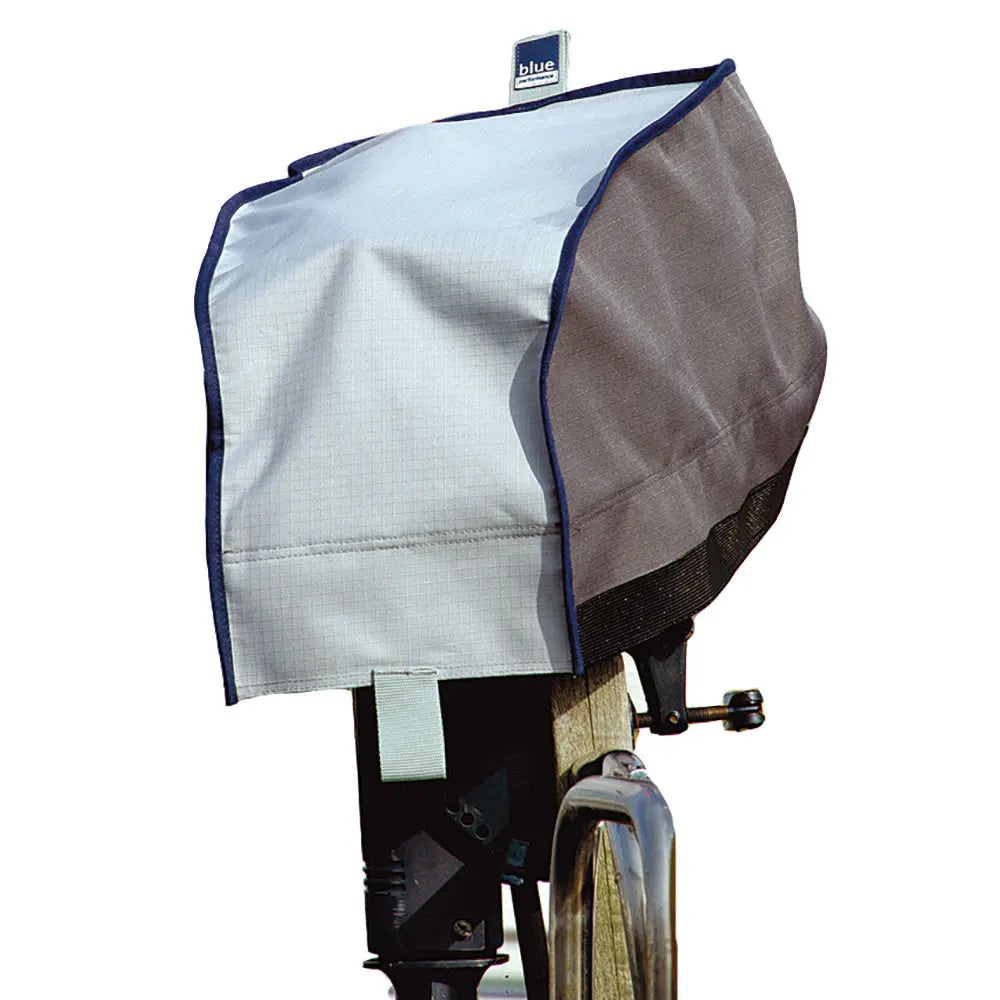 Blue Performance Outboard Motor Cover for 3.3HP Motor – Waterproof, UV-Resistant Protection