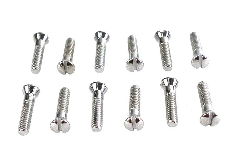Colony Chrome Cam Cover Screw Kit for Harley Davidson EL and FL Models by Colony