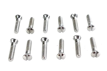 Colony Chrome Cam Cover Screw Kit for Harley Davidson EL and FL Models by Colony