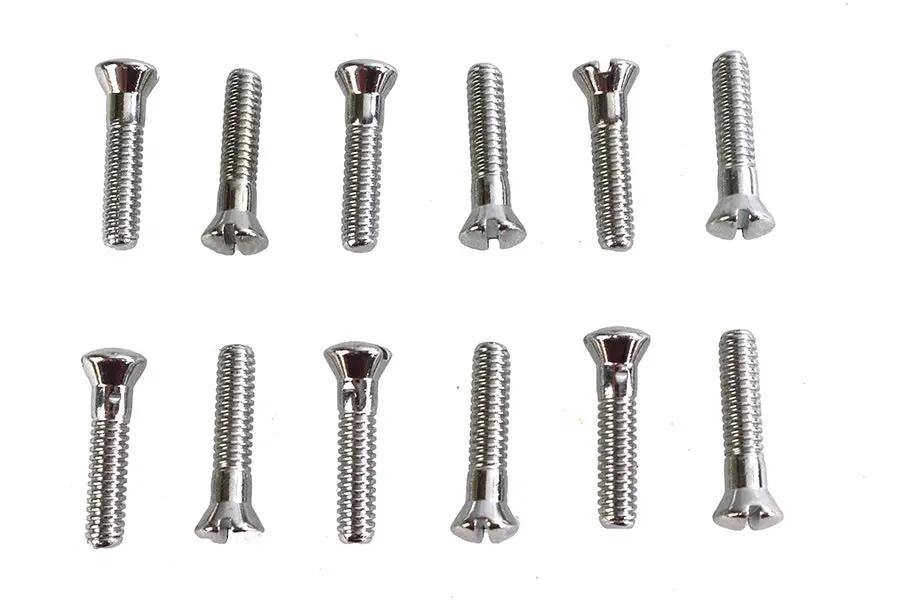 Colony Chrome Cam Cover Screw Kit for Harley Davidson EL and FL Models by Colony