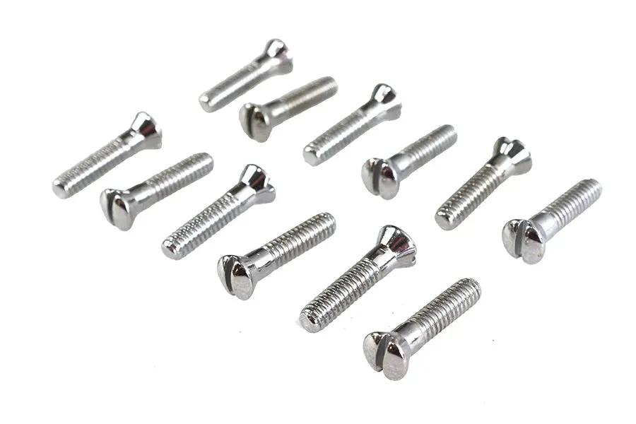 Colony Chrome Cam Cover Screw Kit for Harley Davidson EL and FL Models by Colony
