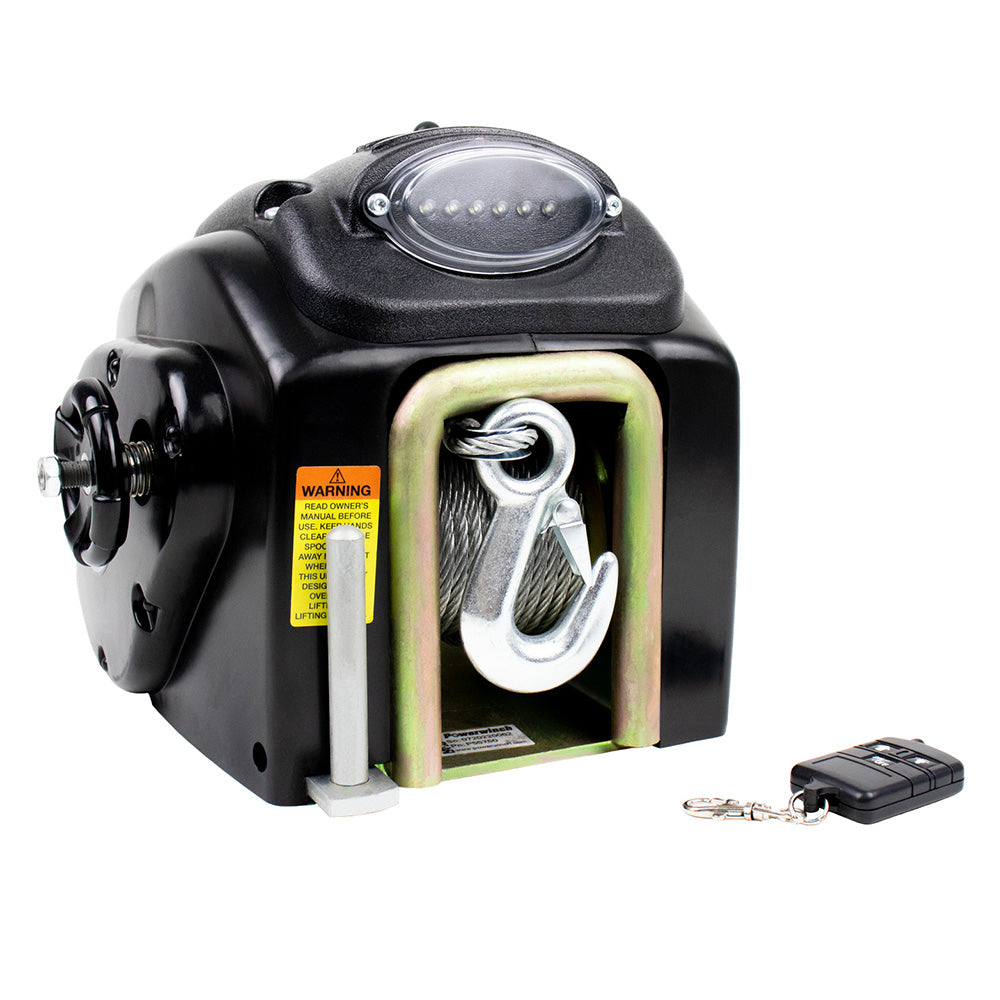 Powerwinch RC23 Trailer Winch with 20' Strap for Boats up to 23 Feet and 7,500 lbs