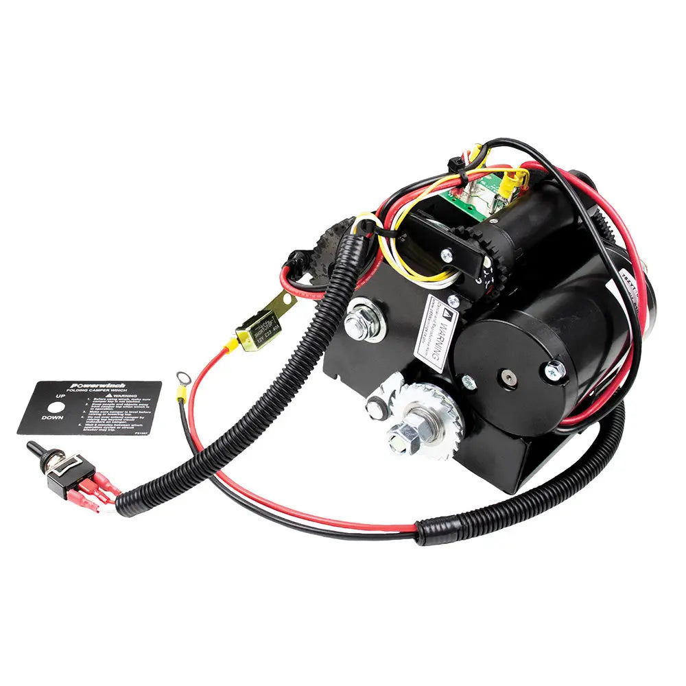 Powerwinch Folding & Pop-Up Camper Winch with 1200 lb Lift Capacity