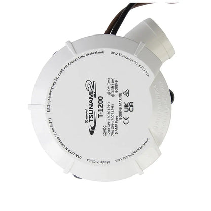 Attwood Marine Tsunami MK2 Manual Bilge Pump T1200 - 1200 GPH, 12V