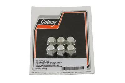 Colony Oil Line Nipple Cap Set for Harley Davidson FL Models - Part No. 9808-6 by Colony