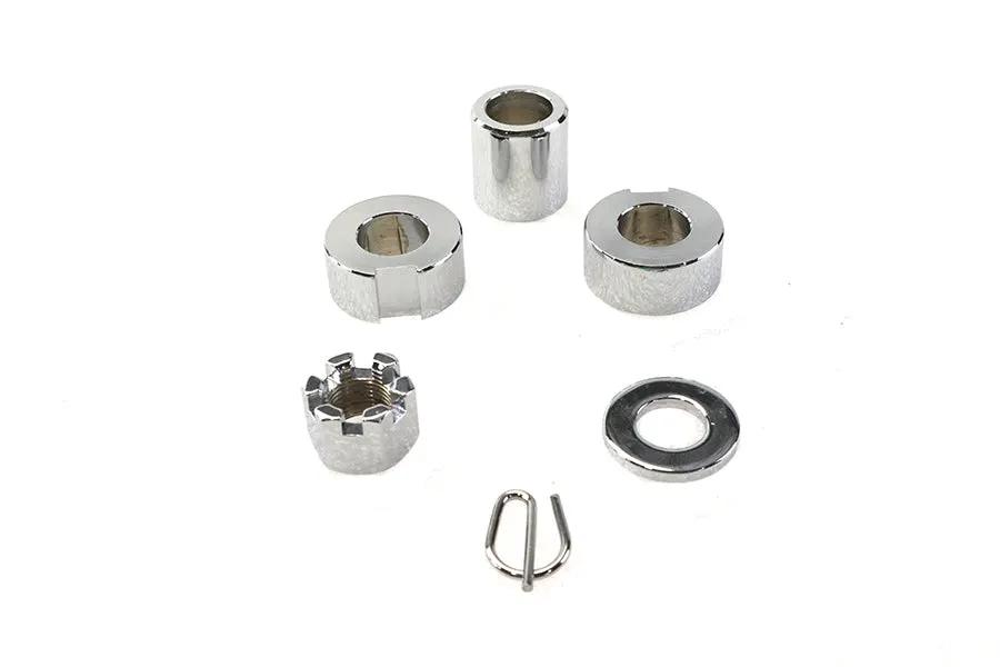 Colony Chrome Rear Axle Spacer Kit for Harley Davidson FXST (1987-1996) by Colony