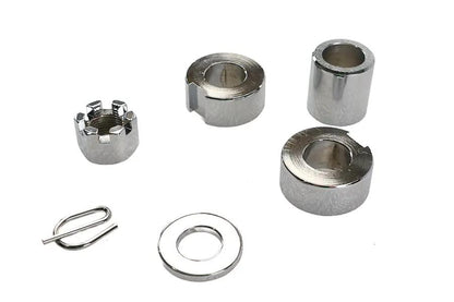 Colony Chrome Rear Axle Spacer Kit for Harley Davidson FXST (1987-1996) by Colony