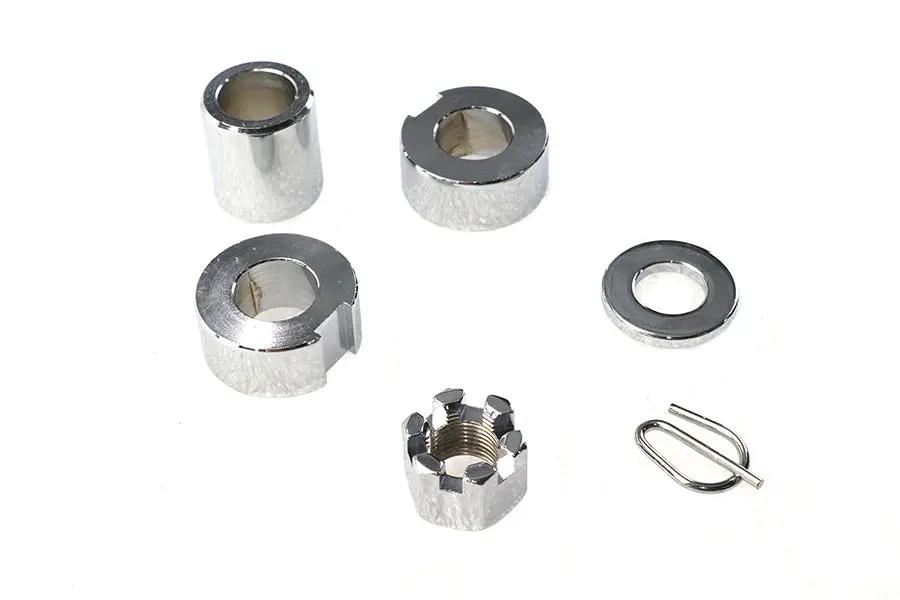 Colony Chrome Rear Axle Spacer Kit for Harley Davidson FXST (1987-1996) by Colony