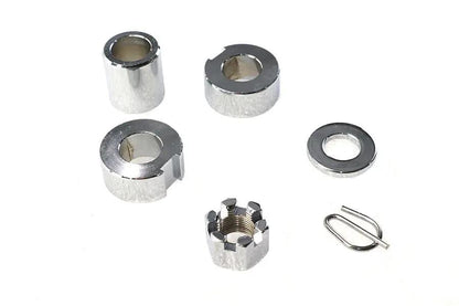 Colony Chrome Rear Axle Spacer Kit for Harley Davidson FXST (1987-1996) by Colony