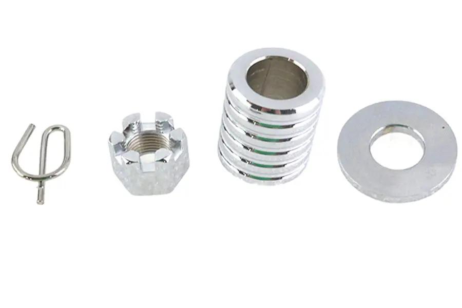Colony Rear Axle Spacer Kit Chrome for Harley Davidson FXD (1991-1999) by Colony