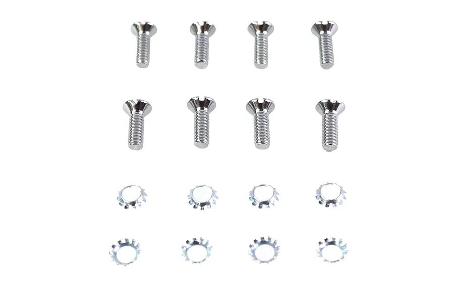Colony Tappet Block Screw Kit Chrome with 1/2-20 Slotted Thread by Colony