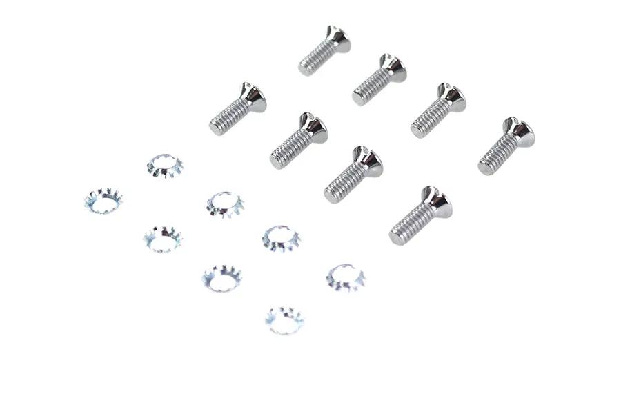 Colony Tappet Block Screw Kit Chrome with 1/2-20 Slotted Thread by Colony