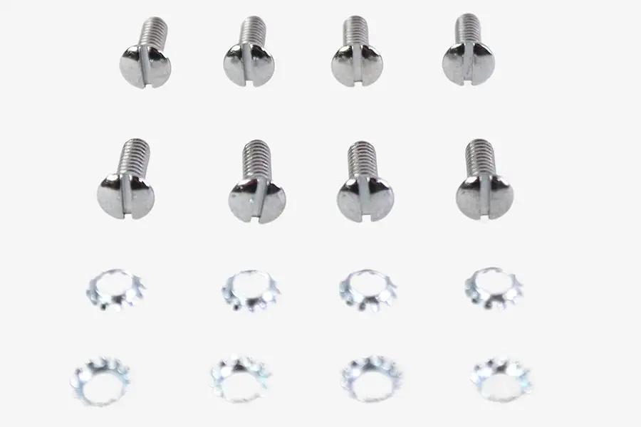 Colony Tappet Block Screw Kit Chrome with 1/2-20 Slotted Thread by Colony