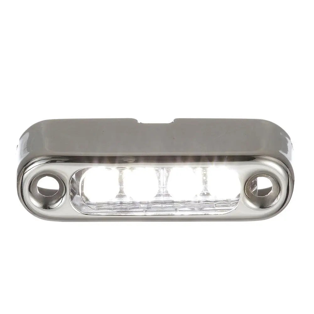 Attwood Marine White LED Micro Light with Stainless Steel Bezel and Vertical Mount