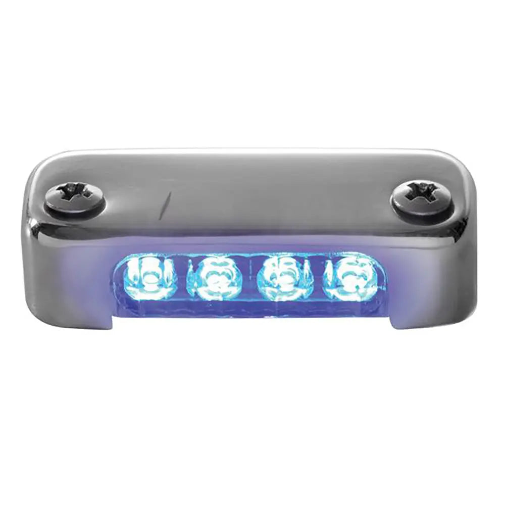 Attwood Marine Blue LED Micro Light with Stainless Steel Bezel and Vertical Mount