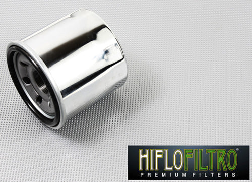 HI-FLO Oil Filter HF138C Chrome for Automotive Engines