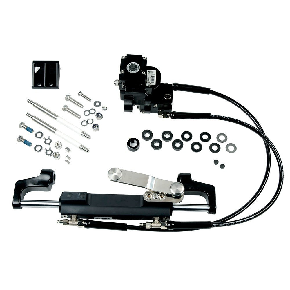 Uflex USA Mercury 75-115hp Zero Torque Feedback Tiller System - Hydraulic Steering Assist for Tiller Boats