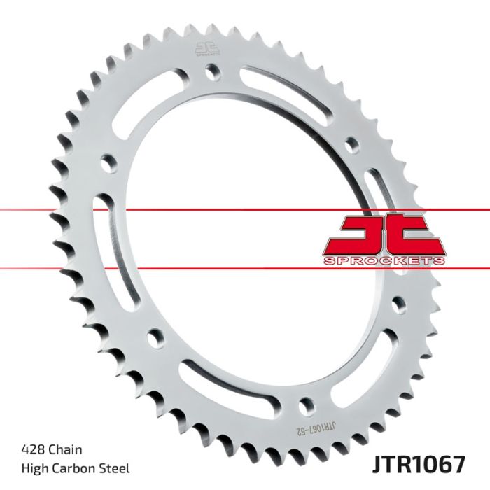 JT Sprocket R 52 Tooth - Durable Chain Sprocket for Heavy-Duty Applications
