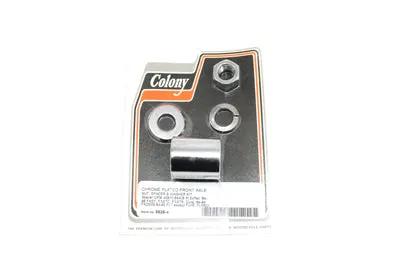 Colony Chrome Front Axle Spacer Kit for Harley Davidson FXST (1984-1993) by Colony