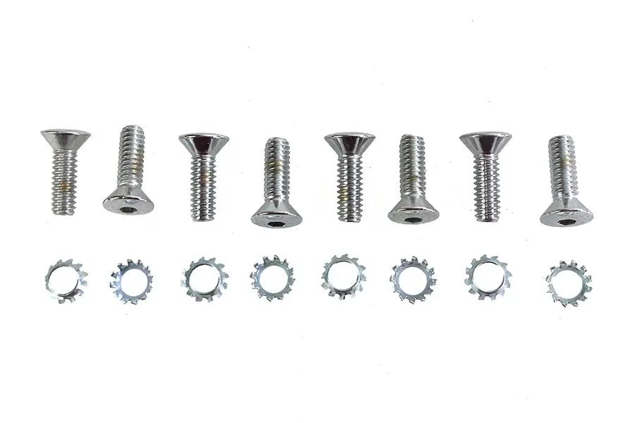 Colony Tappet Block Screw Kit Chrome with 1/4-20 Thread - USA Made by Colony