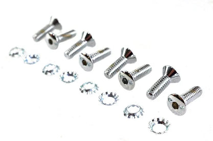 Colony Tappet Block Screw Kit Chrome with 1/4-20 Thread - USA Made by Colony
